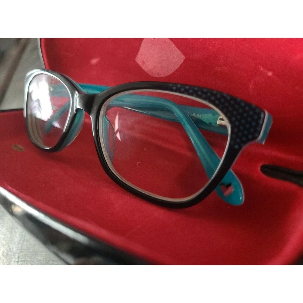 Lulu Guinness LK009 BLK B34 Women’s Eyeglasses Frames (Very Good +, Pre-Owned)